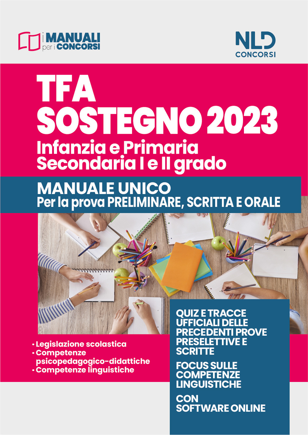 TFA sostegno 2023. Infanzia, Primaria e Secondaria (I e II grado). Prova scritta e orale