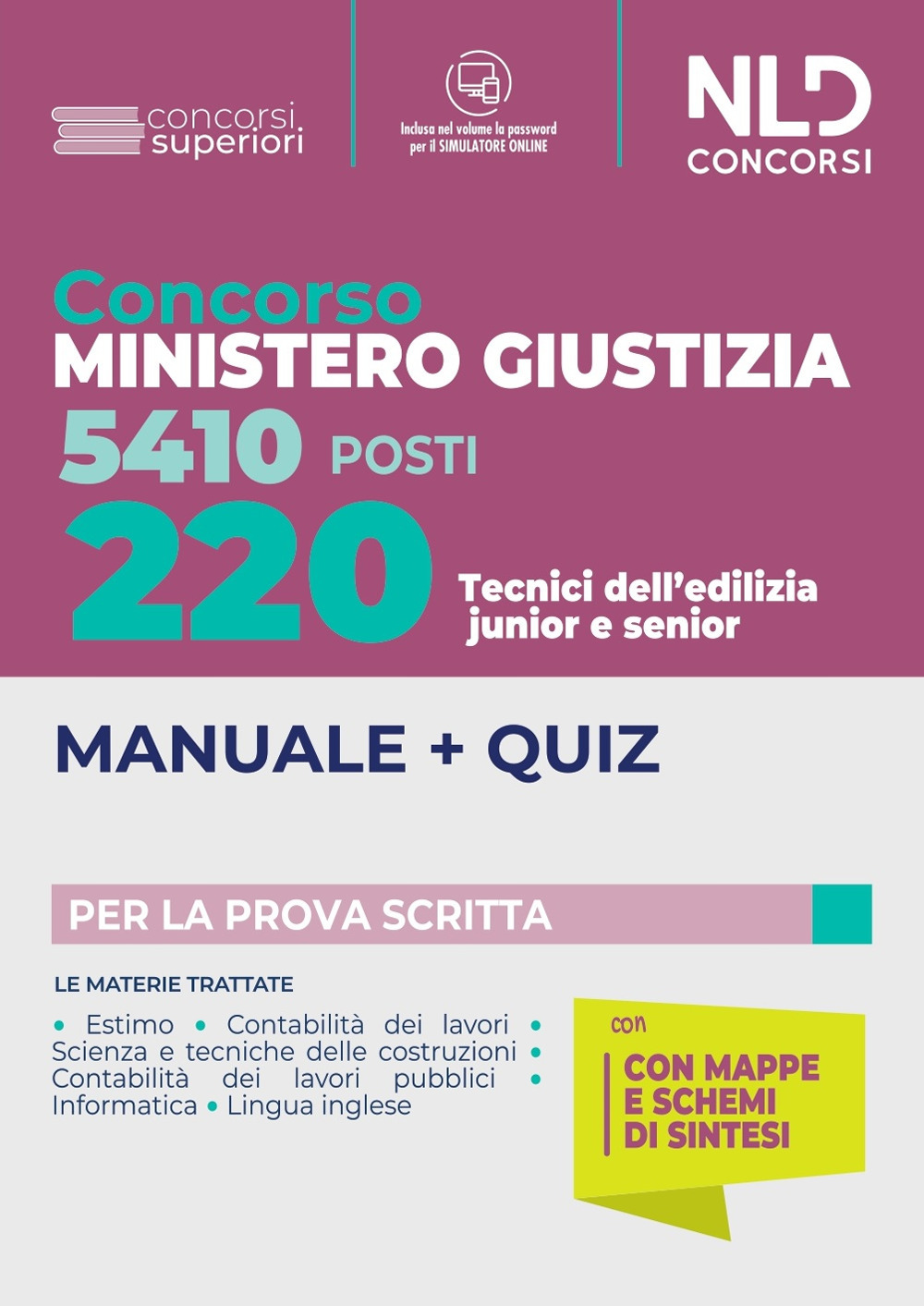 220 tecnici edilizia junior e senior Ministero Giustizia 2022