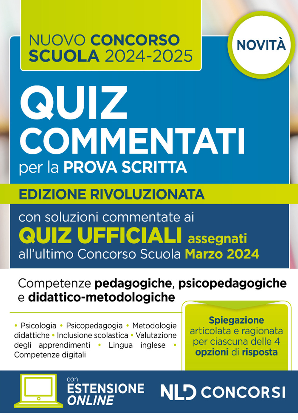 Concorso scuola 2024-2025. Quiz commentati con svolgimento prove ufficiali