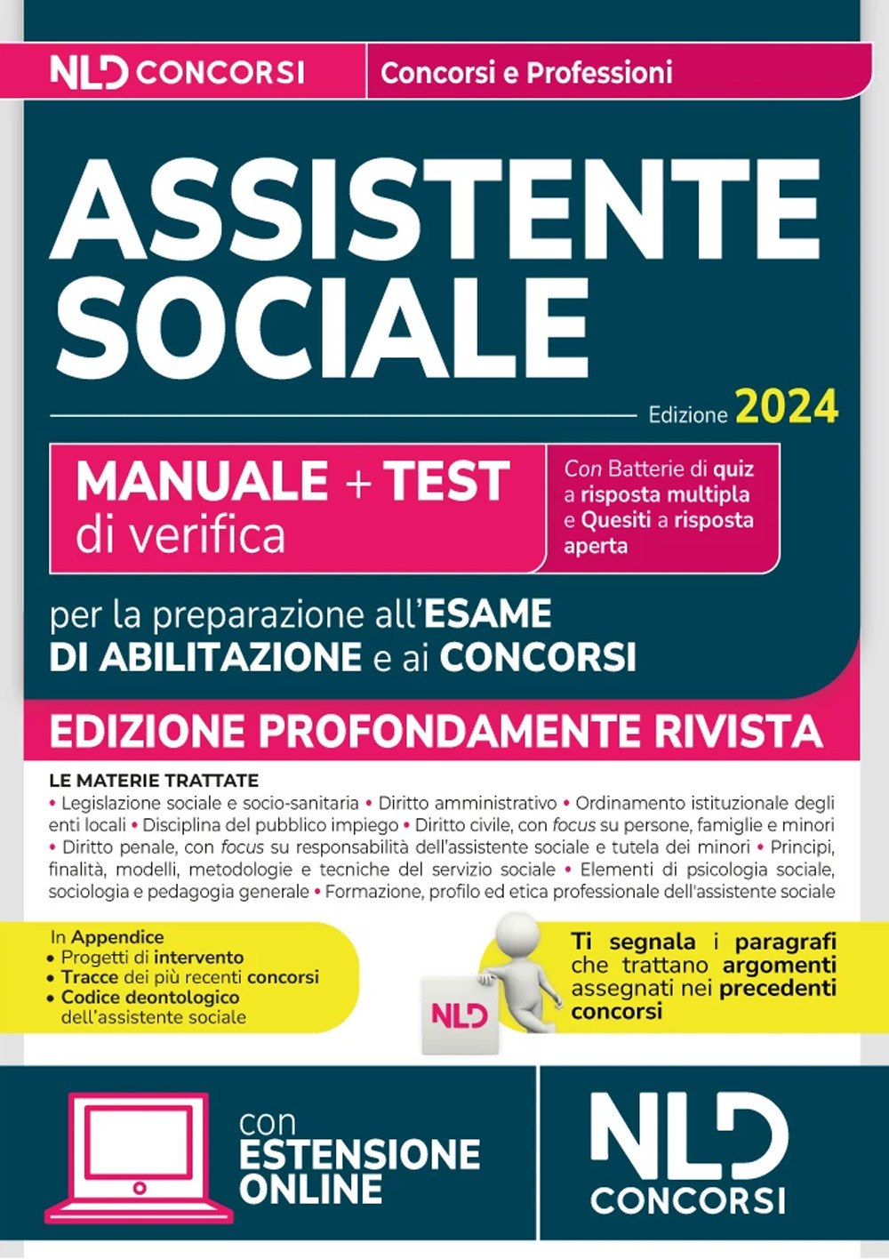Assistente sociale 2024. Manuale + Test di verifica per la preparazione all'esame di abilitazione e ai concorsi