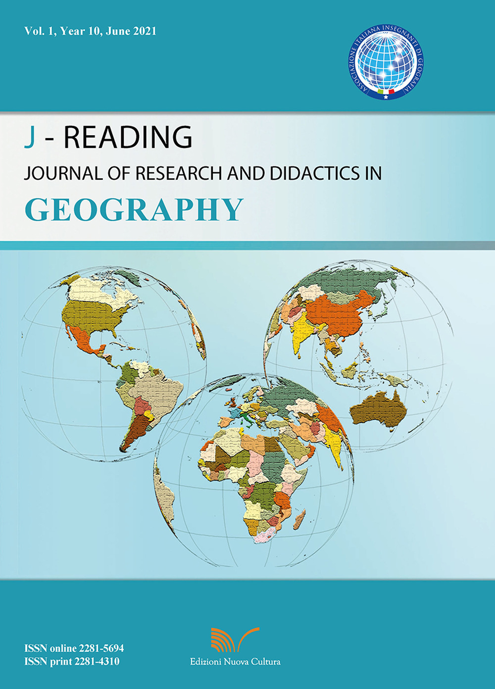 J-Reading. Journal of research and didactics in geography. Vol. 1