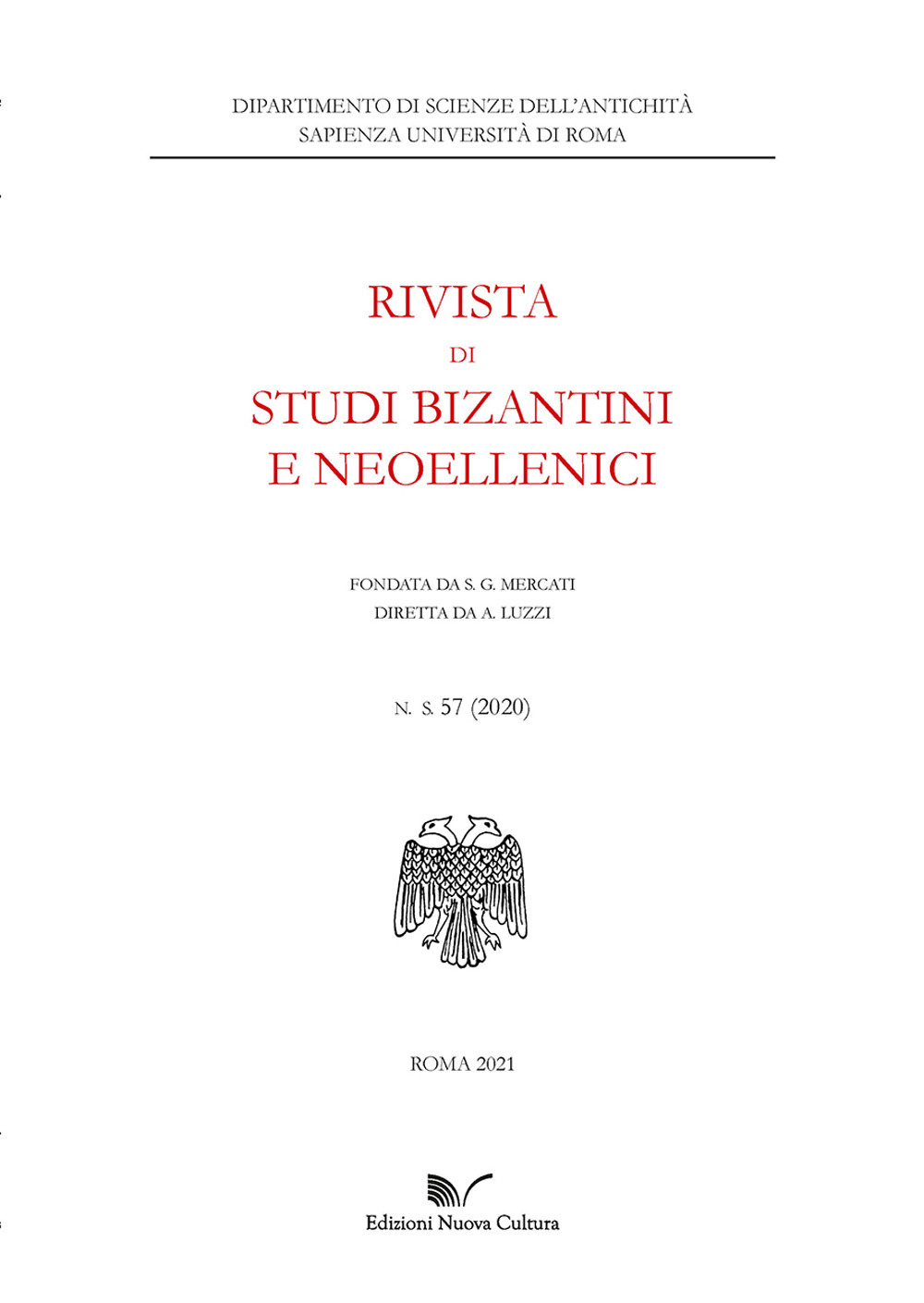 Rivista di studi bizantini e neoellenici. Vol. 57