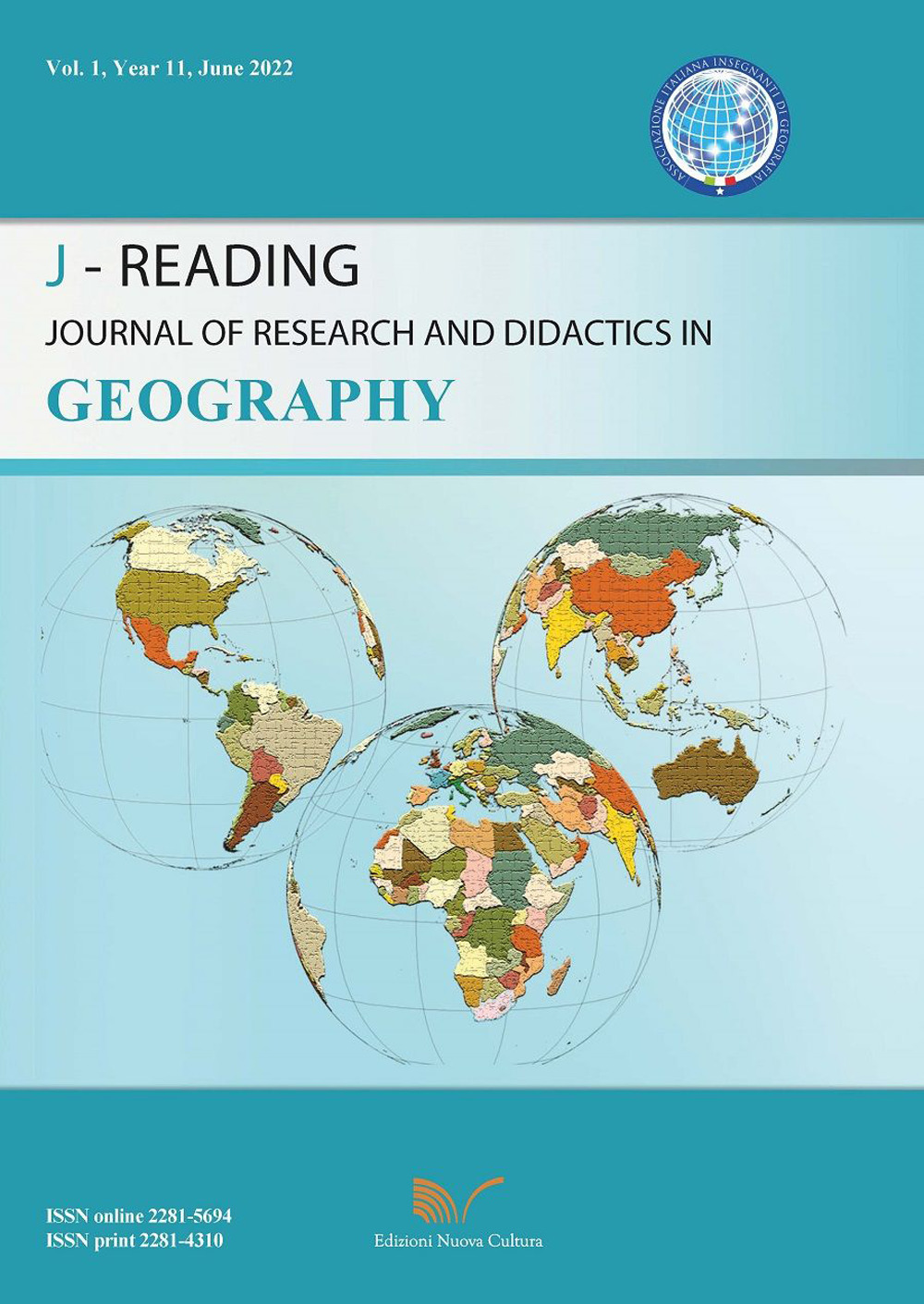 J-Reading. Journal of research and didactics in geography. Vol. 1