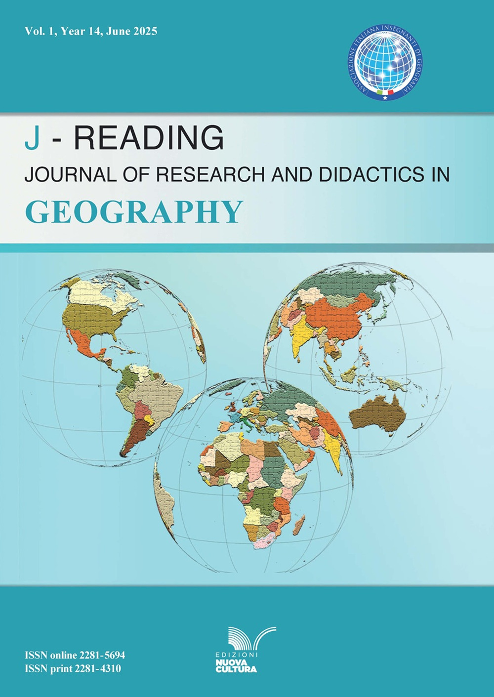 J-Reading. Journal of research and didactics in geography. Vol. 1