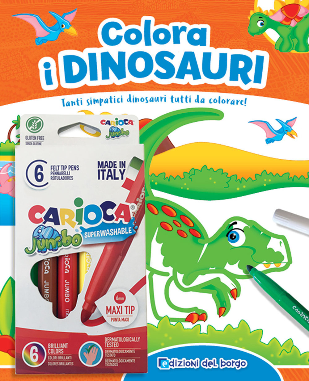 Colora i dinosauri. Tanti simpatici dinosauri tutti da colorare!