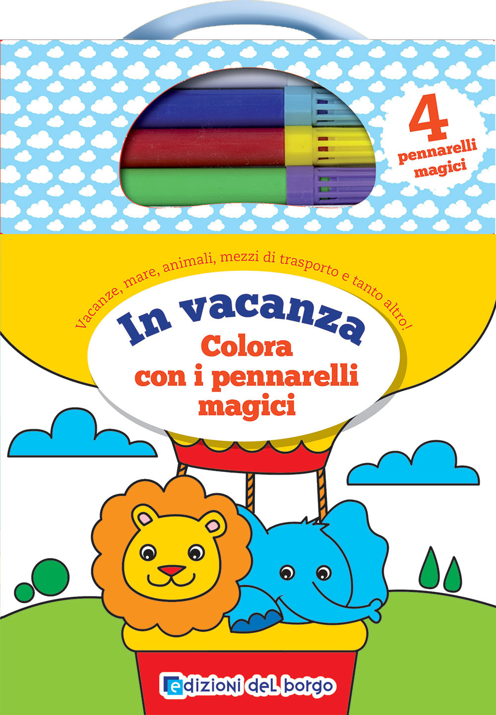 In vacanza. Colora con i pennarelli magici