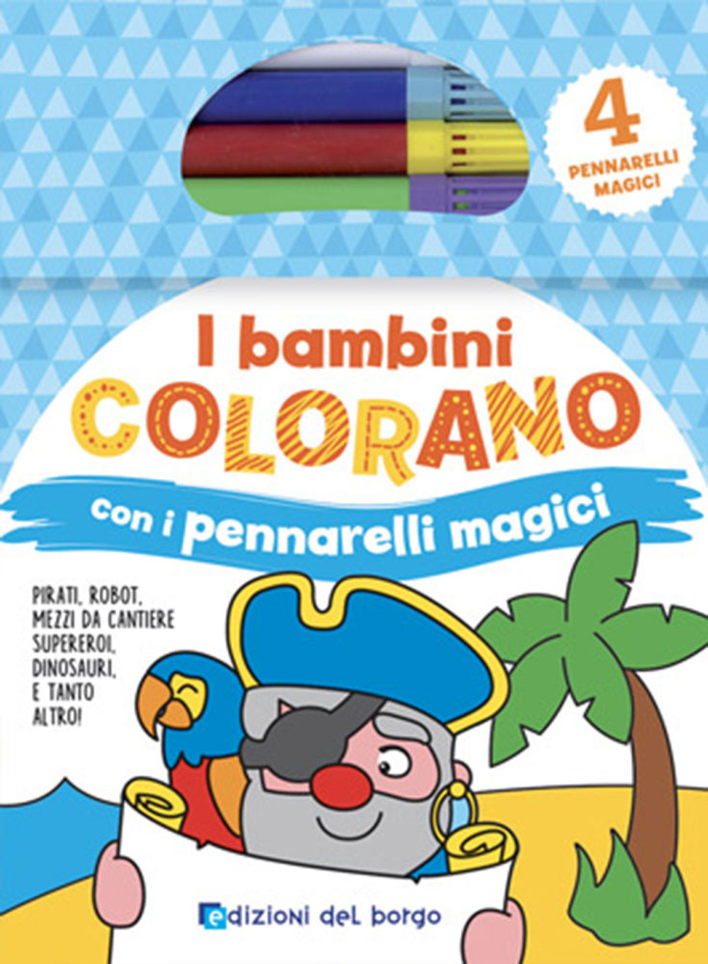 I bambini colorano con pennarelli magici. Colora con pennarelli magici