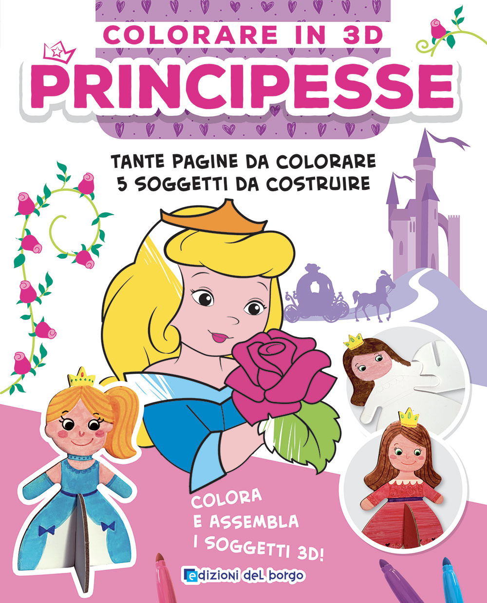 Principesse. Colorare in 3D