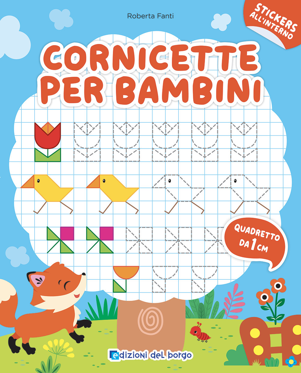 Cornicette per bambini. Quadretto da 1 cm. Con adesivi