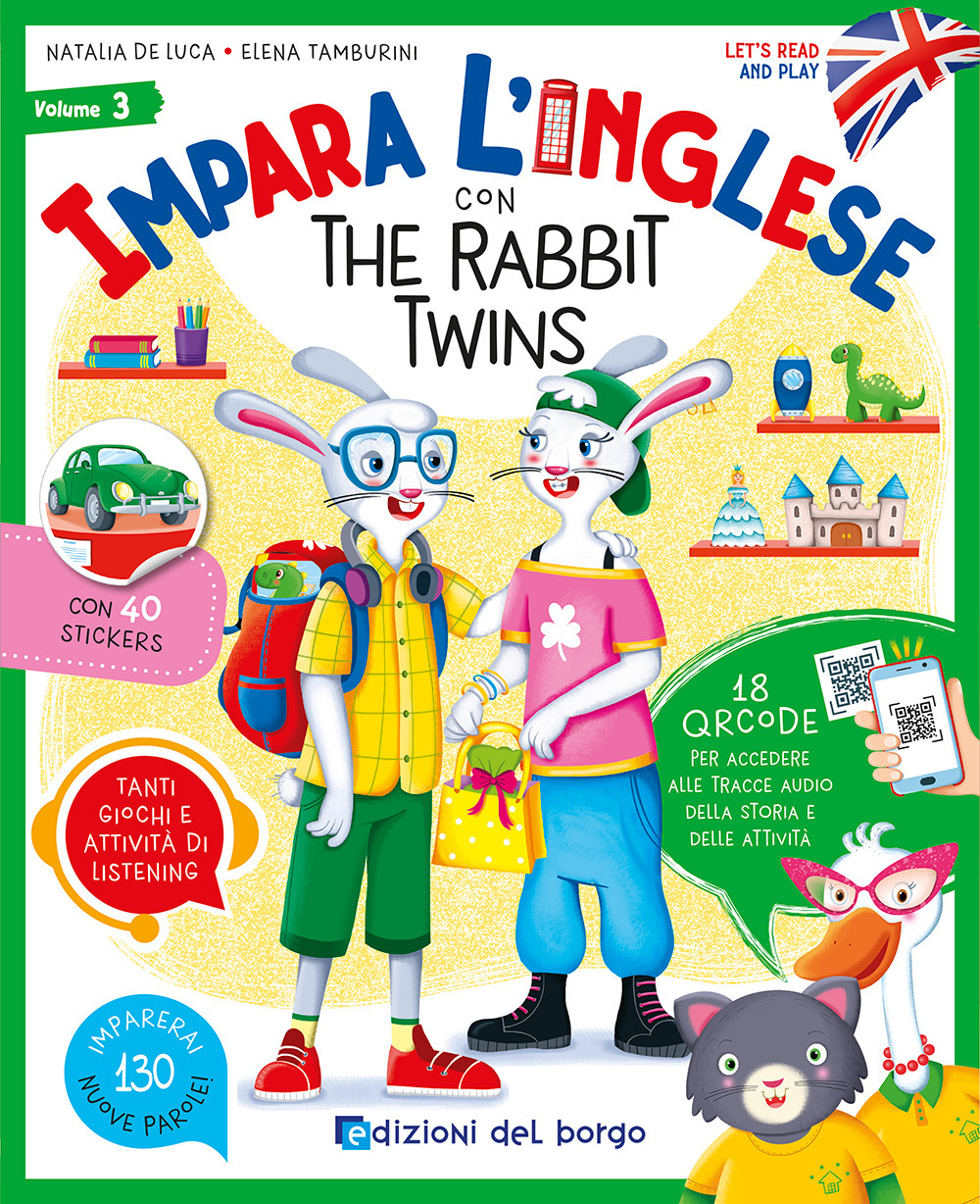 Impara l'inglese con the Rabbit Twins. Let's read and play. Vol. 3