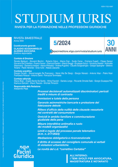 Studium iuris. Rivista per la formazione nelle professioni giuridiche. Vol. 5
