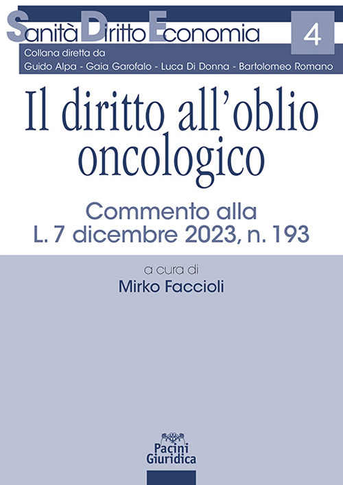 Il diritto all’oblio oncologico. Commento alla L. 7 dicembre 2023, n. 193