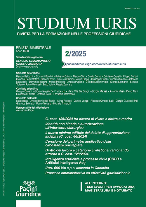 Studium iuris. Rivista per la formazione delle professioni giuridiche. Vol. 2
