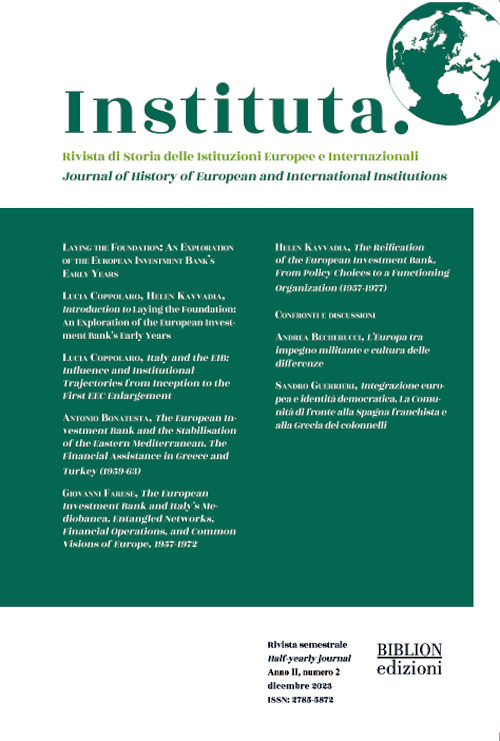 Instituta. Rivista di Storia delle istituzioni europee e internazionali. Vol. 2