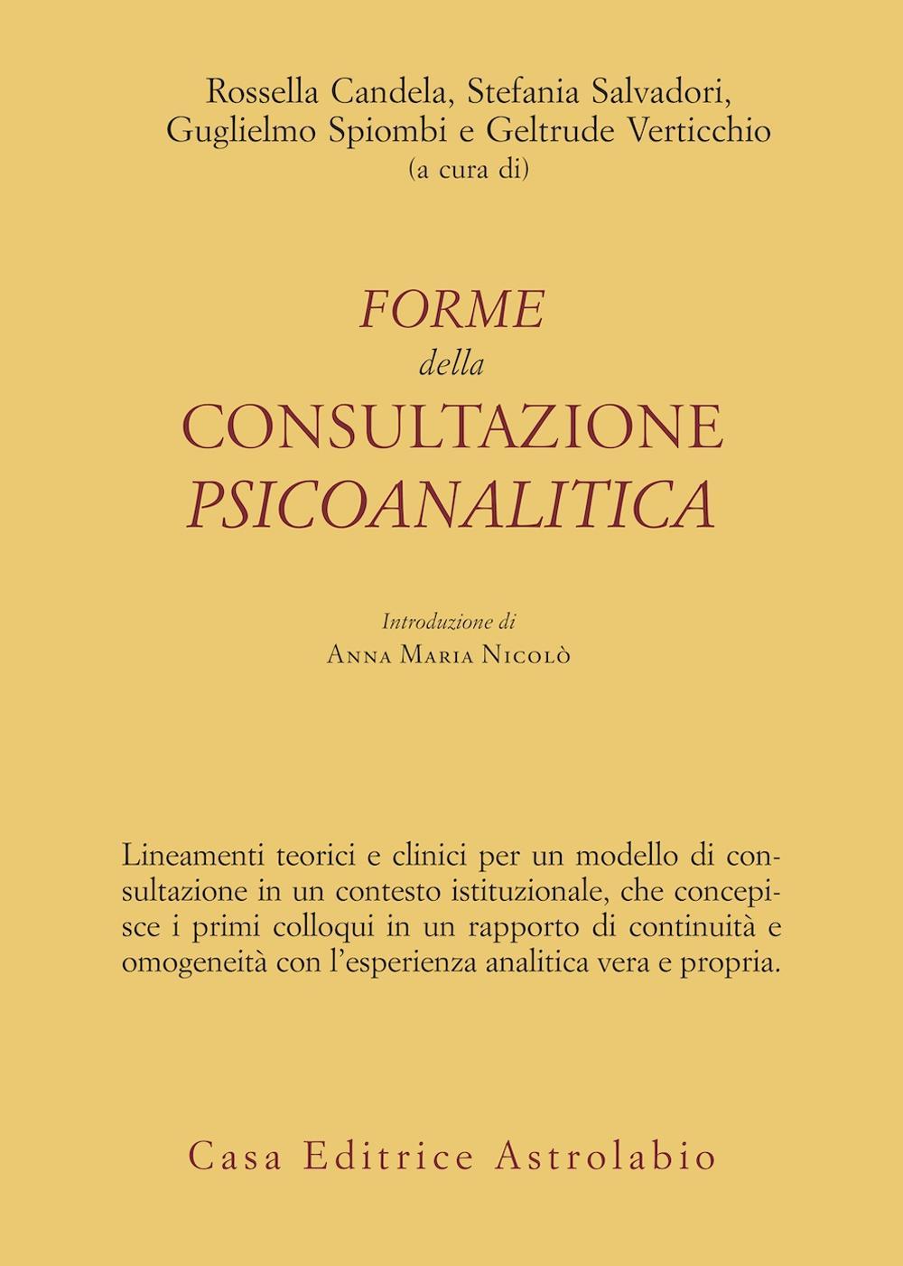 Forme della consultazione psicoanalitica