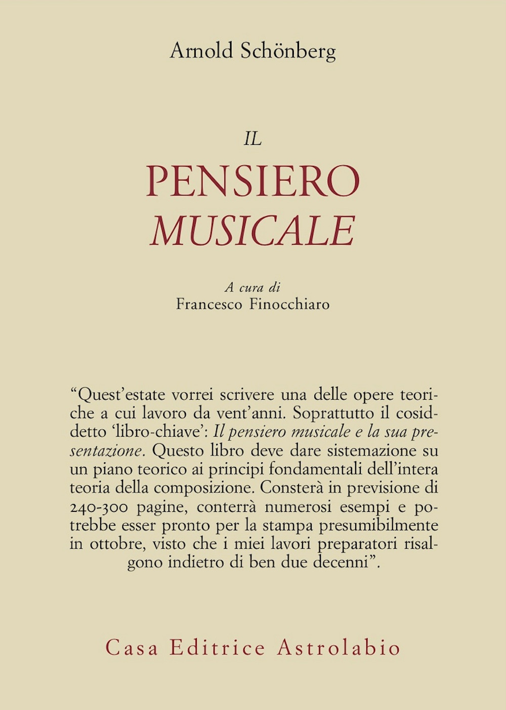 Il pensiero musicale. Testo tedesco a fronte