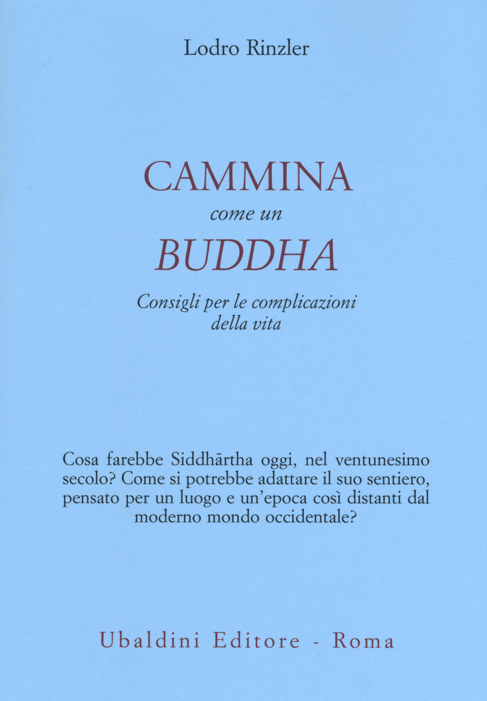 Cammina come un Buddha. Consigli per le complicazioni della vita