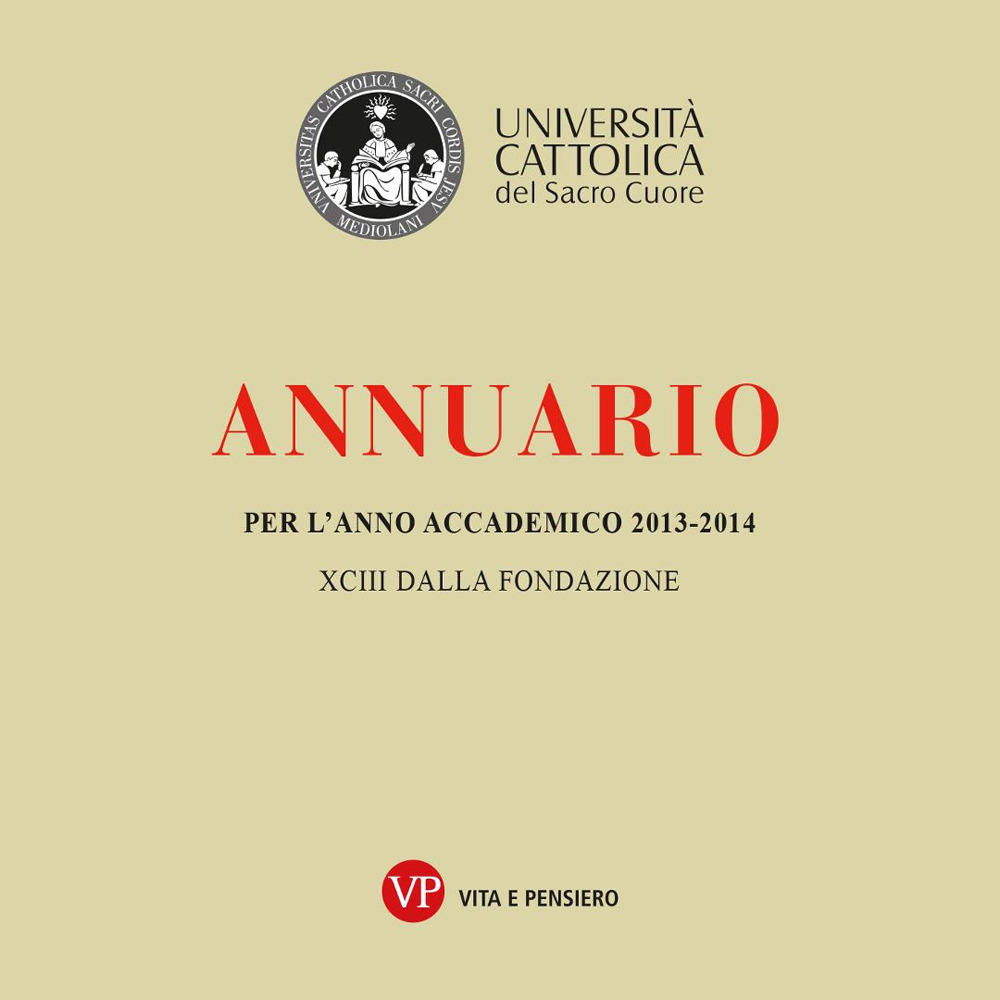 Annuario per l'anno accademico 2013-2014. 93° dalla fondazione. CD-ROM