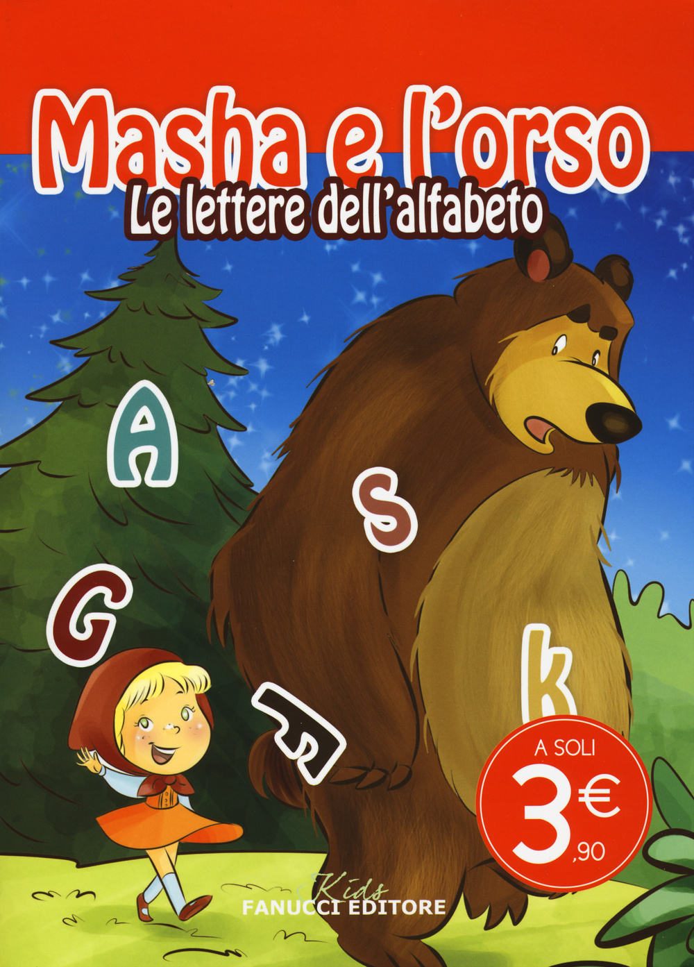 Le lettere dell'alfabeto. Masha e l'orso
