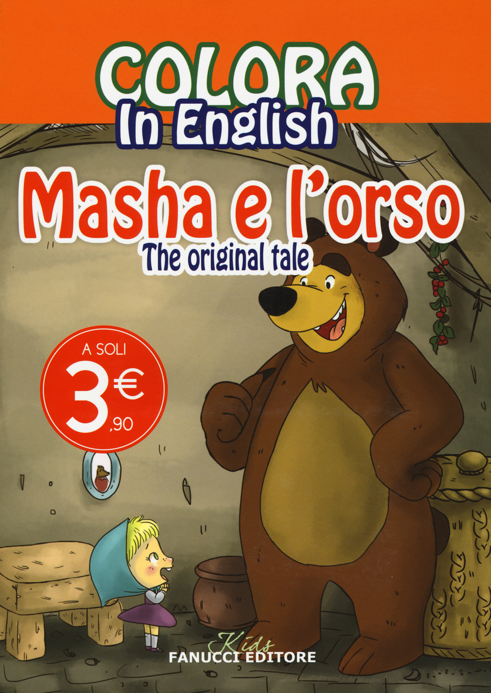 Colora in english. Masha e l'orso. The original tale