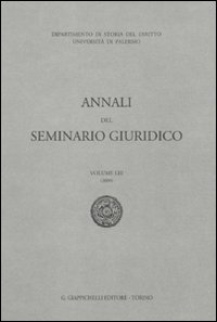Annali del seminario giuridico. Vol. 53