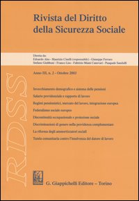 RDSS. Rivista del diritto della sicurezza sociale. Vol. 2