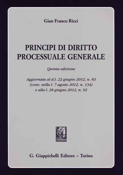 Principi di diritto processuale generale