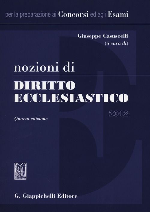 Nozioni di diritto ecclesiastico