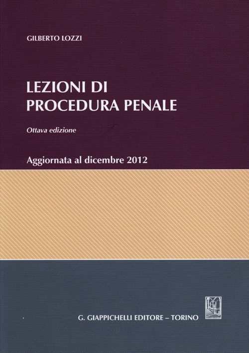 Lezioni di procedura penale