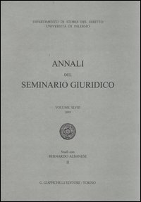 Annali del seminario giuridico. Vol. 48