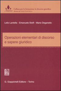 Operazioni elementari di discorso e sapere giuridico