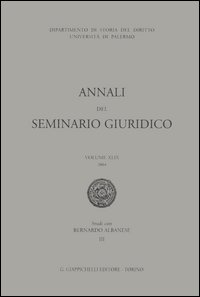 Annali del seminario giuridico. Vol. 49