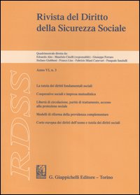 RDSS. Rivista del diritto della sicurezza sociale (2006). Vol. 3