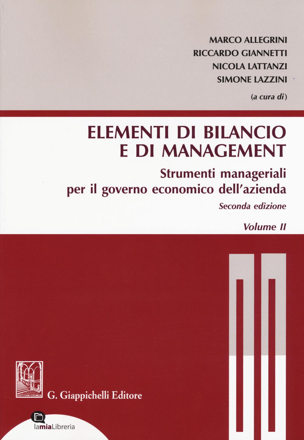 Gli elementi di bilancio e di management