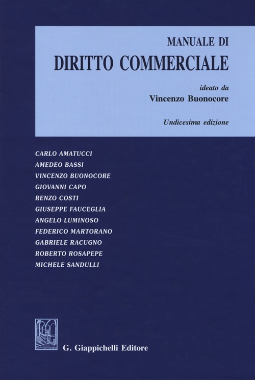 Manuale di diritto commerciale