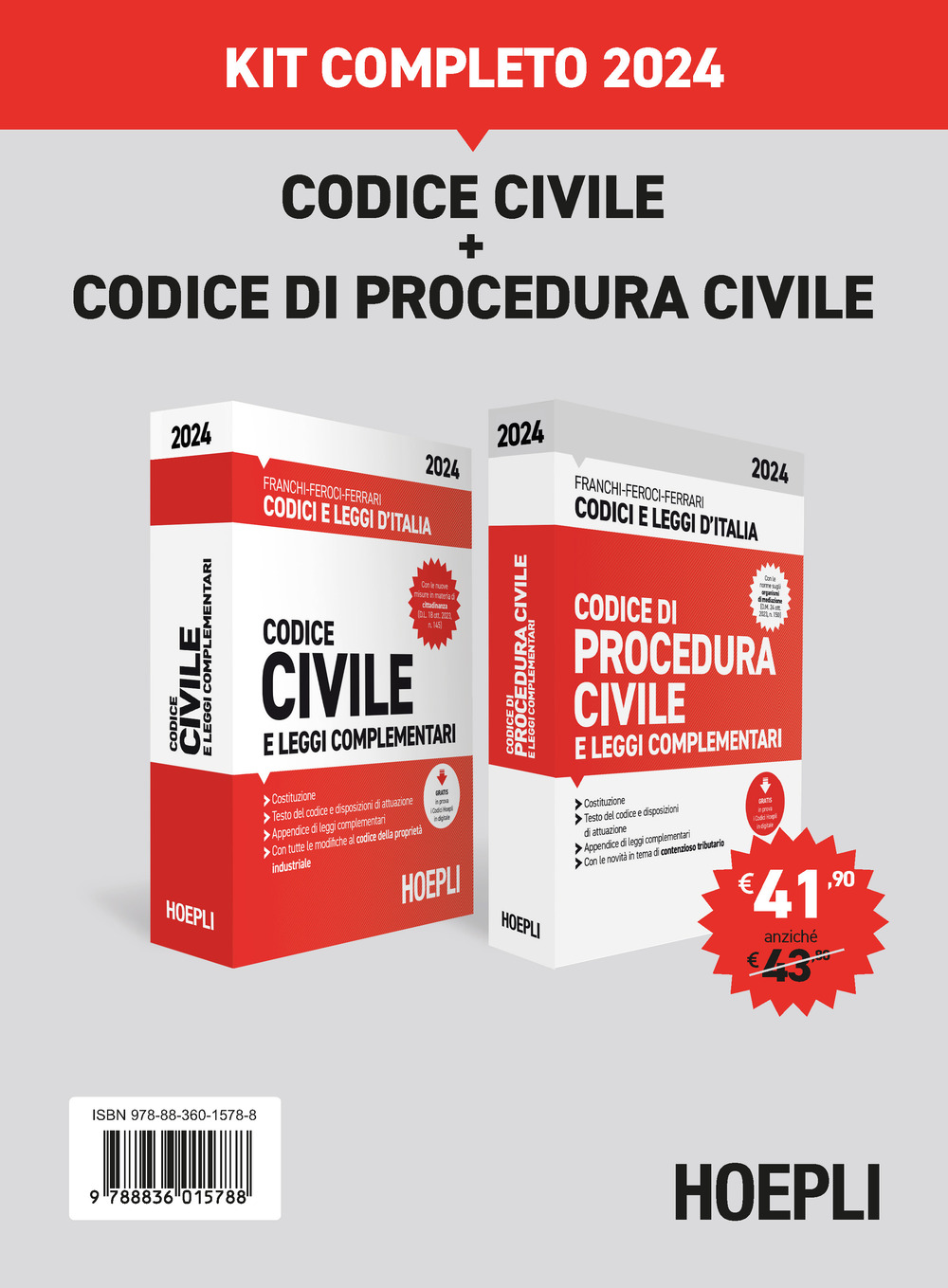 Codice civile-Codice di procedura civile. Kit completo 2024