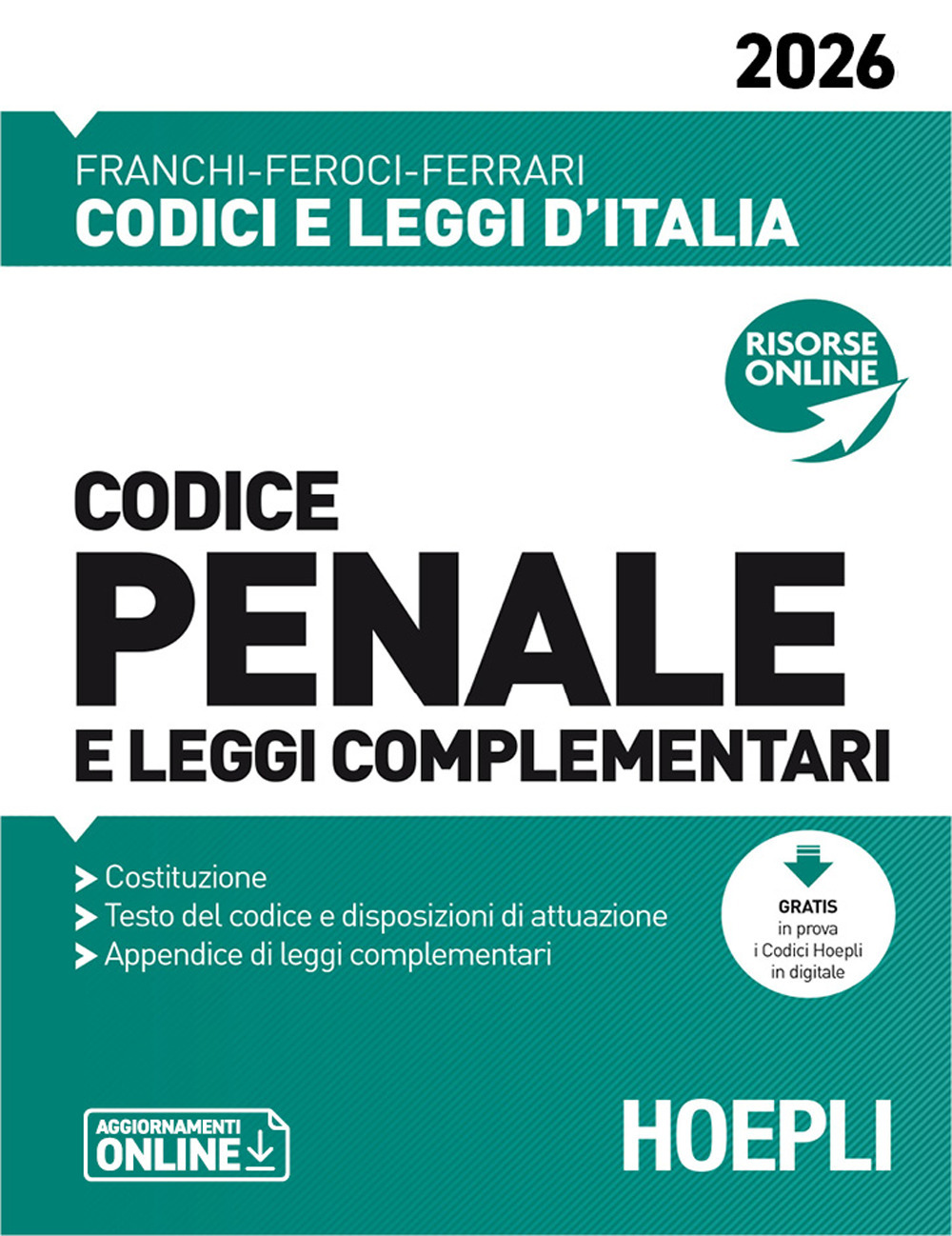 Codice penale e leggi complementari 2026