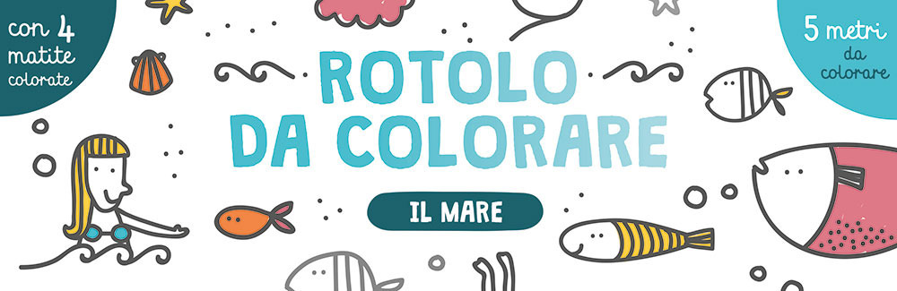Il mare. Rotolo da colorare