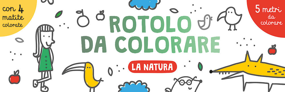 La natura. Rotolo da colorare