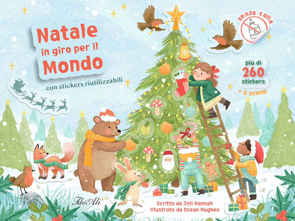 Natale in giro per il mondo. Con adesivi