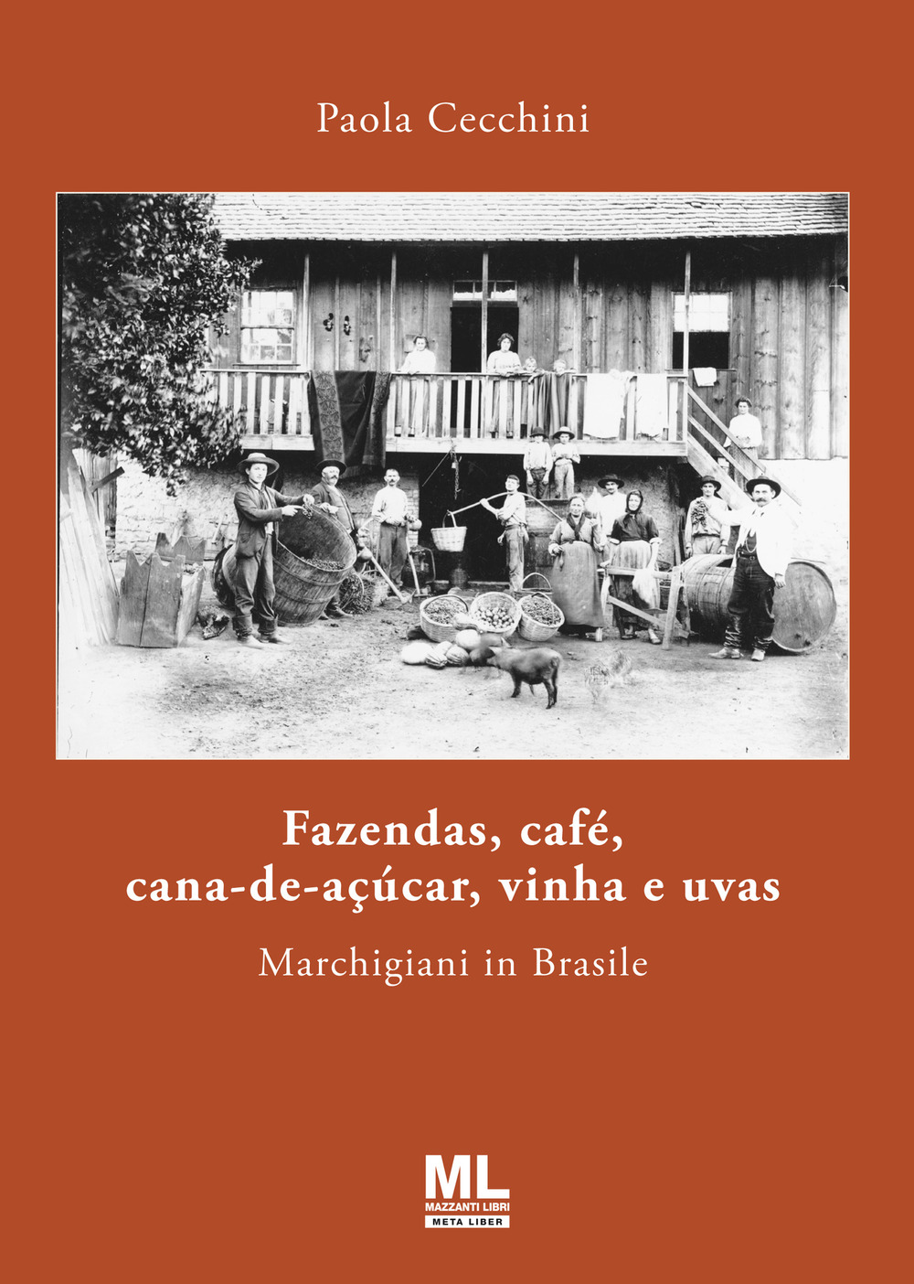 Fazendas, café, cana-de-açúcar, vinha e uvas. Marchigiani in Brasile
