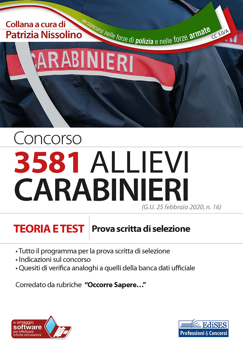 Concorso 3581 allievi carabinieri. Teoria e test. Prova scritta di selezione