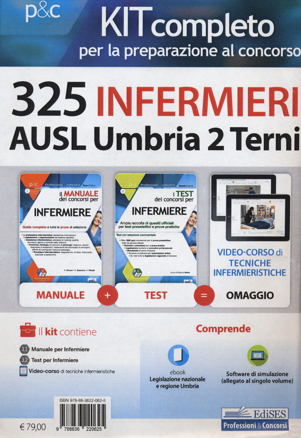 Kit completo per la preparazione al concorso 325 infermieri AUSL Umbria 2 Terni
