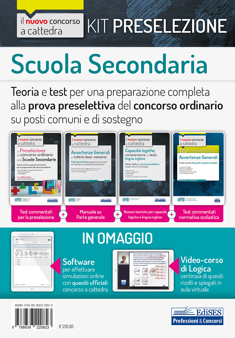 Kit preselezione Scuola secondaria. Teoria e test per una preparazione completa alla prova preselettiva del concorso ordinario su posti comuni e di sostegno