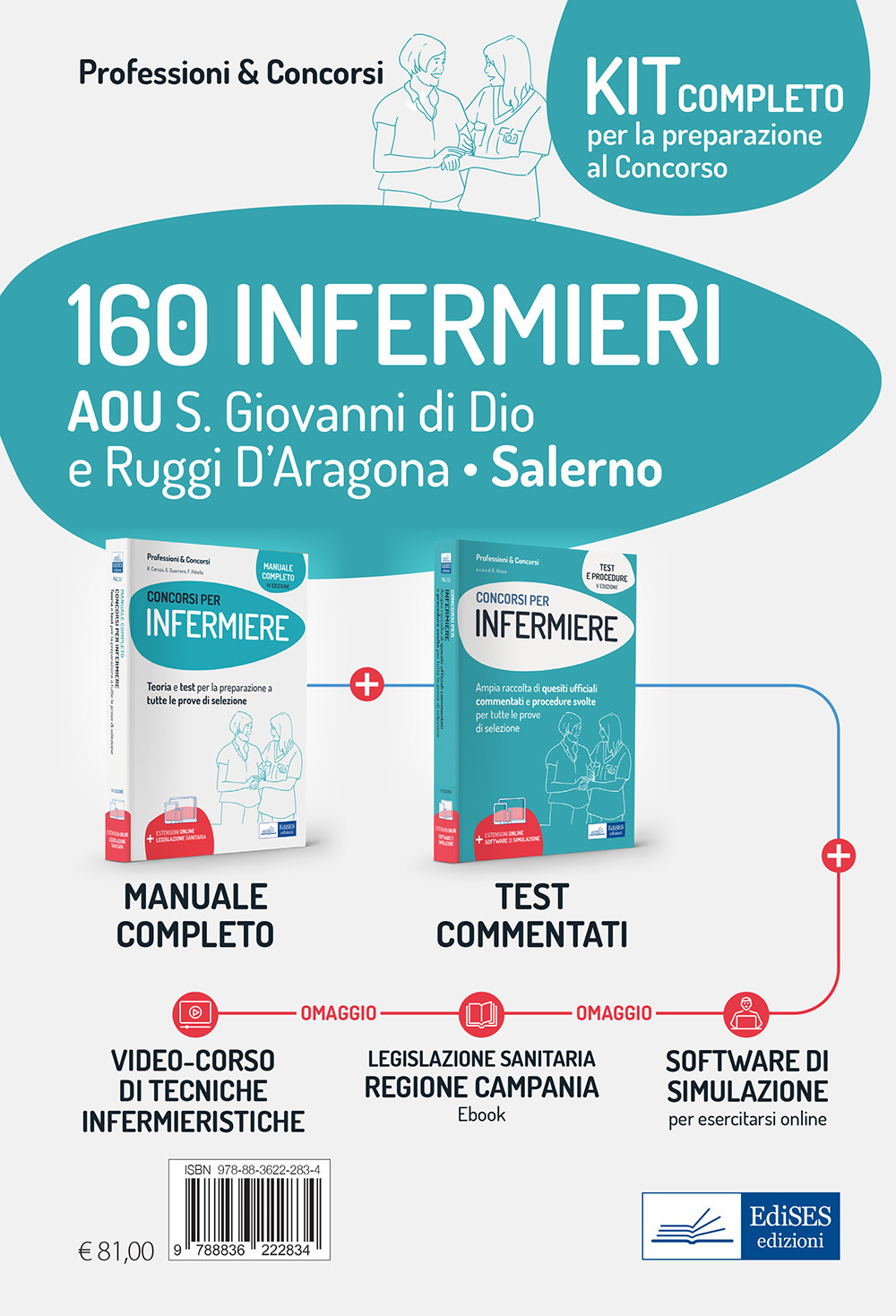 Kit completo per la preparazione al concorso 160 infermieri AOU S. Giovanni di Dio e Ruggi D'Aragona – Salerno