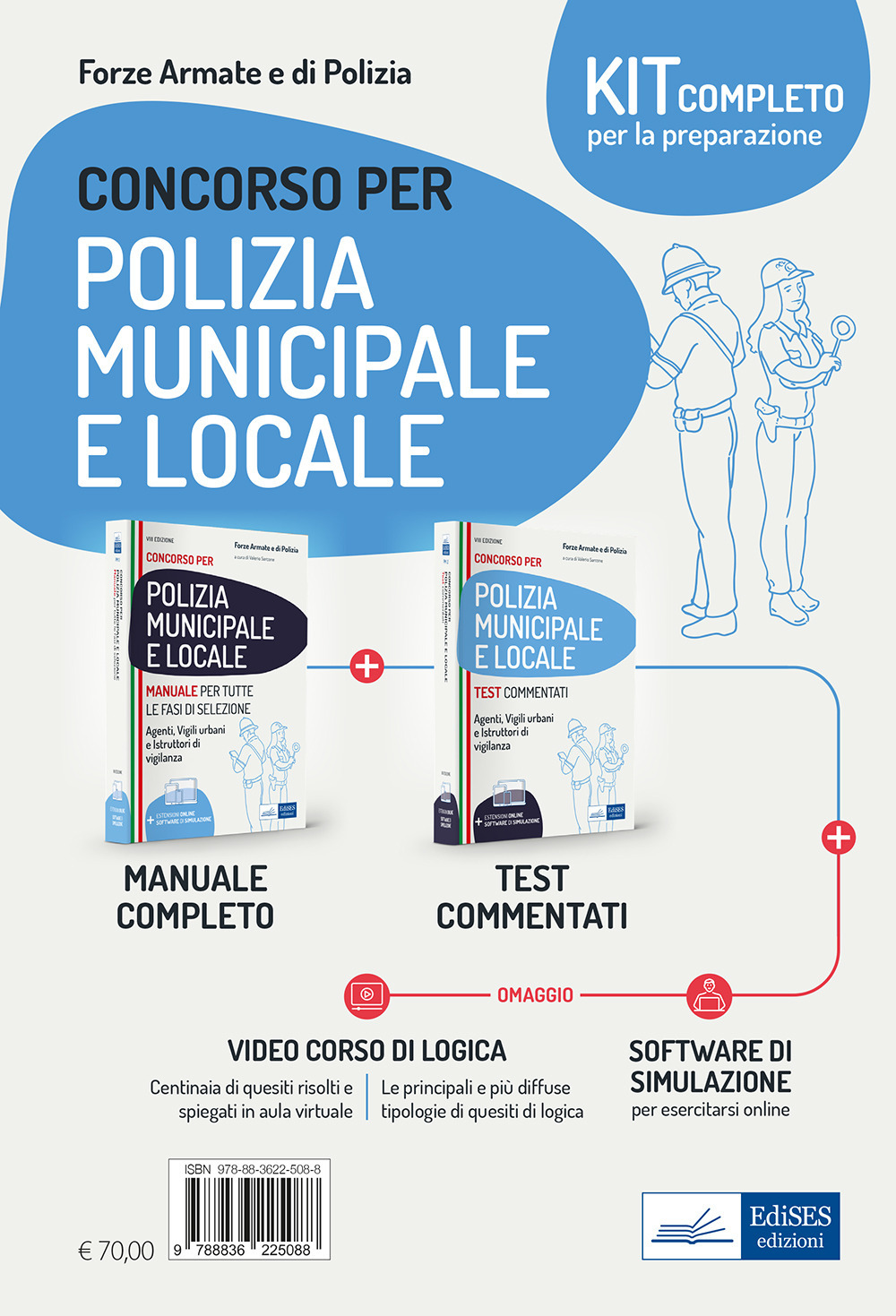 Kit per i concorsi in polizia municipale e locale. Manuale e test