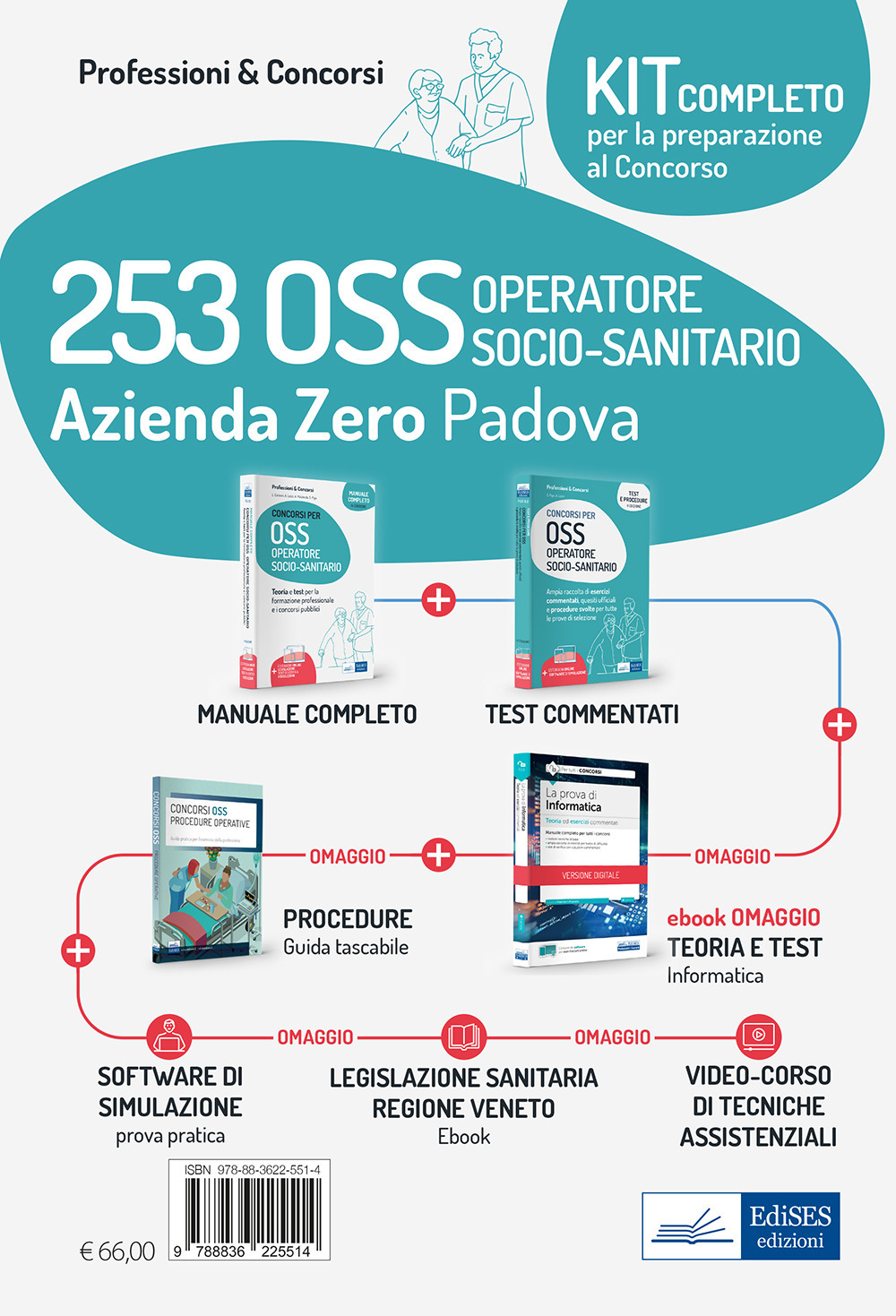 Kit concorso 253 OSS Azienda Zero Padova: manuale e test