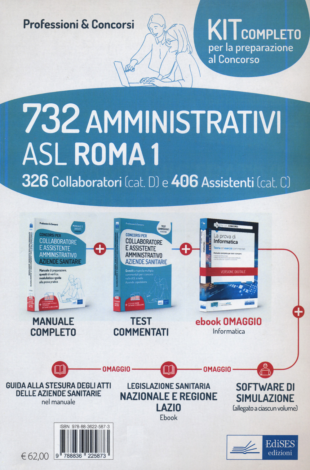 Kit concorso 732 amministrativi ASL Roma 1
