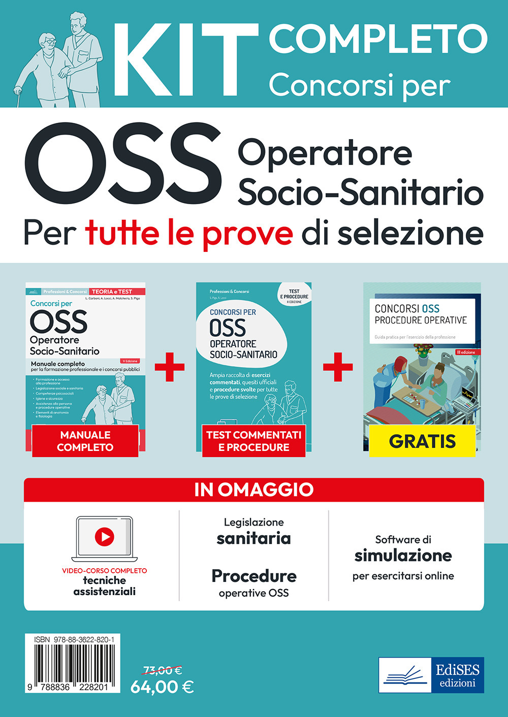 Kit dei concorsi per OSS. Volumi completi per tutte le prove di selezione
