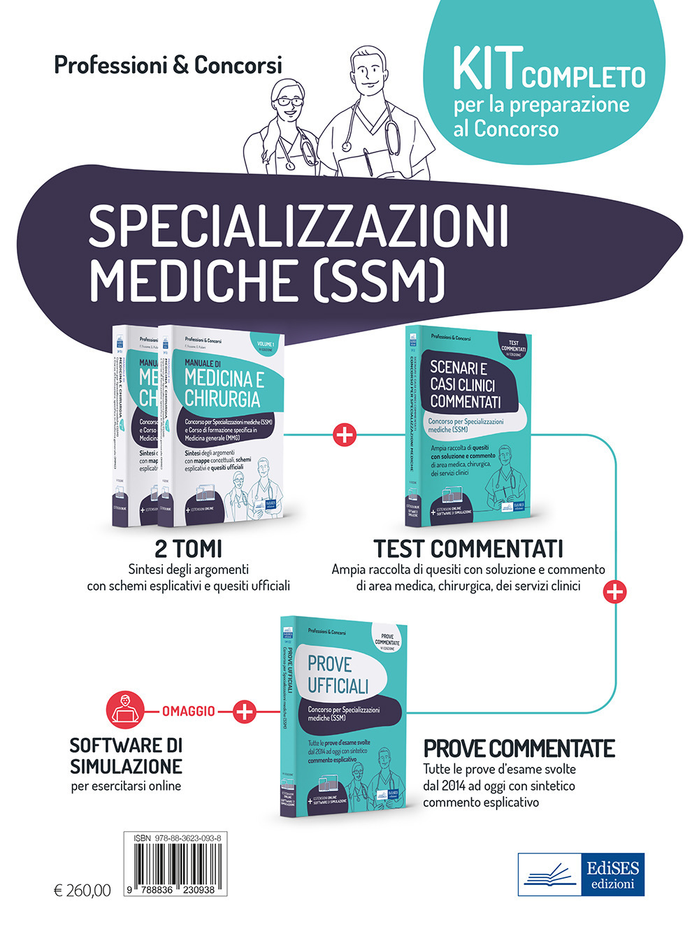 Kit per le specializzazioni mediche SSM. Per i test di accesso alle specializzazioni mediche 2022